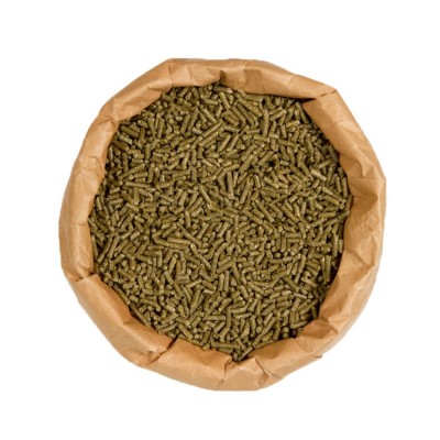 Erba medica in pellet, mangime conigli di fieno Alfalfa, aromi e sapori naturali, pellet di erba medica 16% proteine, sacco 15kg