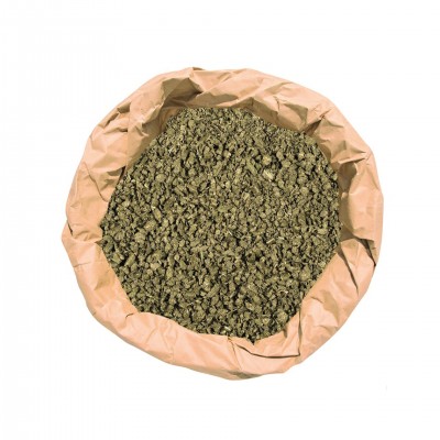 Erba medica sbriciolata, mangime animale di fieno Alfalfa con naturale, sbriciolato di erba medica 22% proteine, sacco 20kg